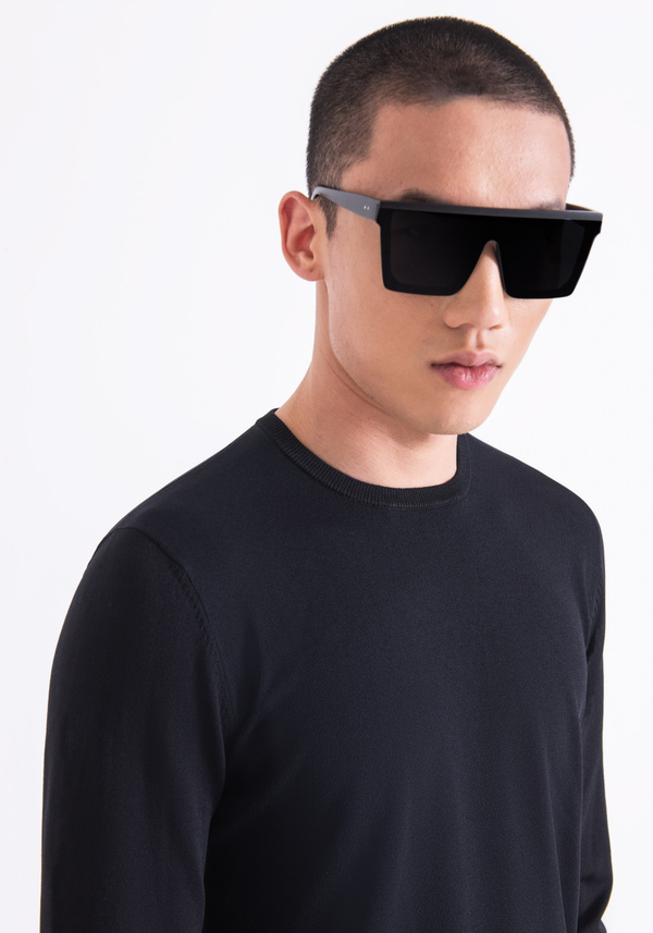SUPER SLIM FIT SWEATER IN STRETCH VISCOSE BLEND YARN - Antony Morato Online Shop