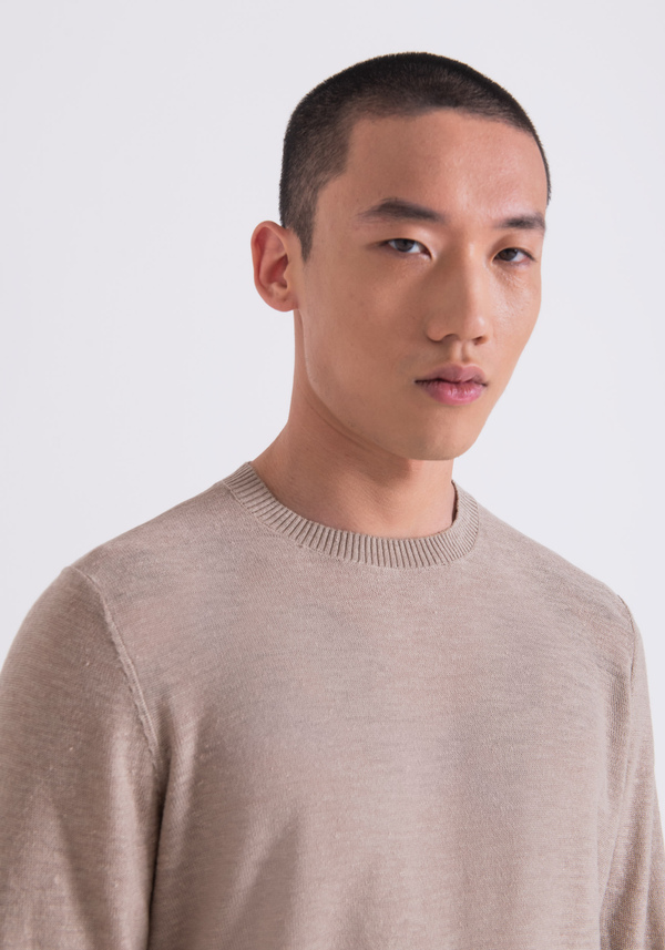 MAGLIA REGULAR FIT IN FILATO LINO MISTO VISCOSA - Antony Morato Online Shop
