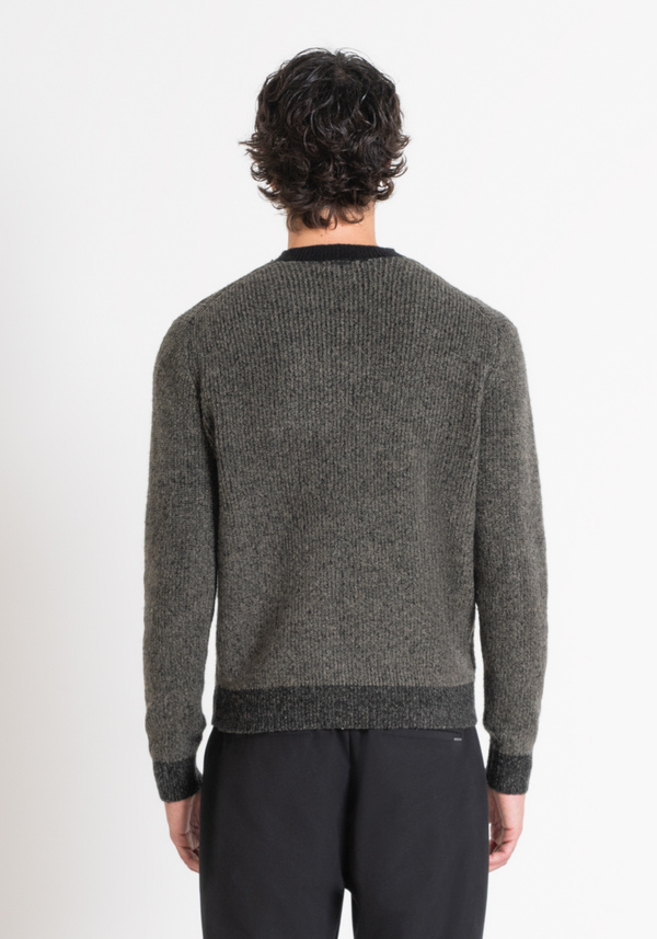 REGULAR FIT MOHAIR WOOL BLEND JUMPER - Antony Morato Online Shop