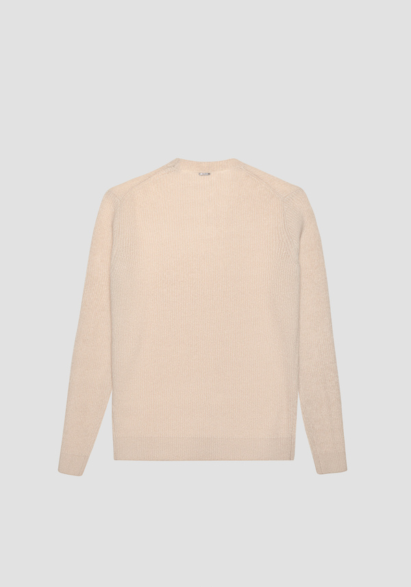 REGULAR FIT SWEATER IN MOHAIR WOOL BLEND WITH TIGER PRINT - Antony Morato Online Shop