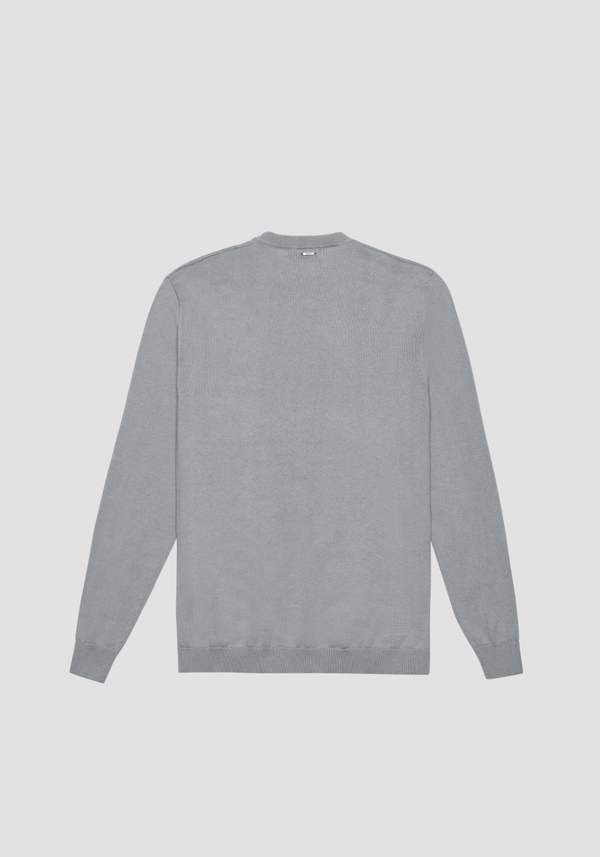 JERSEY REGULAR FIT DE MEZCLA DE LANA CON ELABORACIÓN GEOMÉTRICA - Antony Morato Online Shop