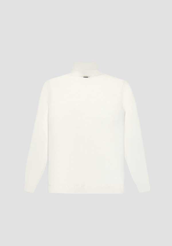 REGULAR FIT TURTLENECK SWEATER IN WARM WORKED COTTON - Antony Morato Online Shop