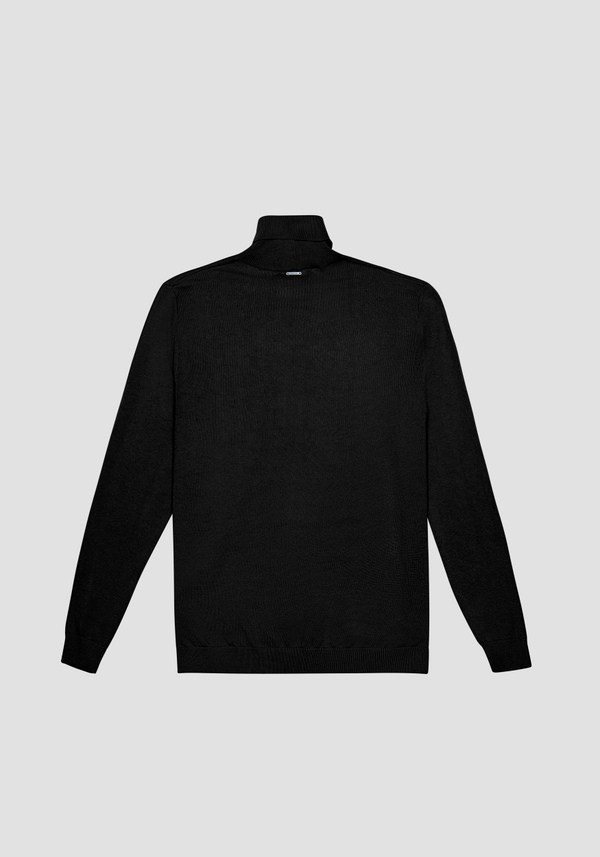 REGULAR FIT TURTLENECK SWEATER IN WARM WORKED COTTON - Antony Morato Online Shop