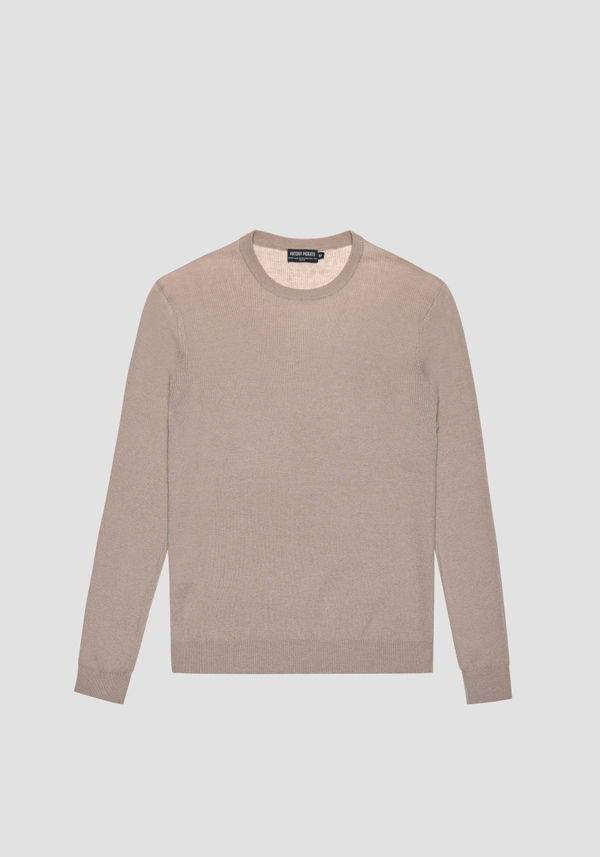 RUNDHALSPULLOVER SLIM FIT AUS WOLLMISCHGEWEBE - Antony Morato Online Shop