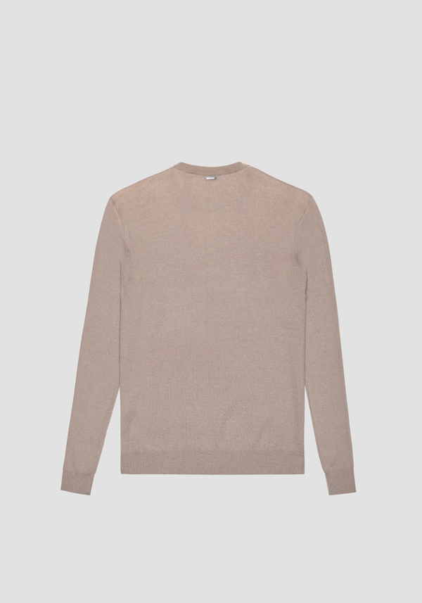 RUNDHALSPULLOVER SLIM FIT AUS WOLLMISCHGEWEBE - Antony Morato Online Shop
