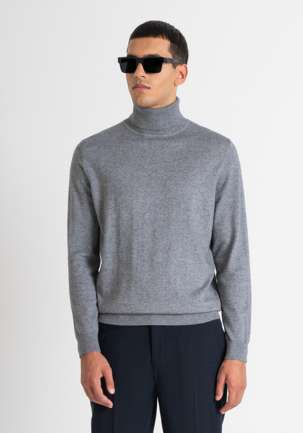 REGULAR FIT CASHMERE BLEND JUMPER - Antony Morato Online Shop
