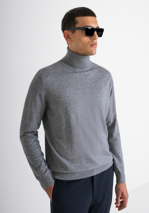REGULAR FIT CASHMERE BLEND JUMPER - Antony Morato Online Shop