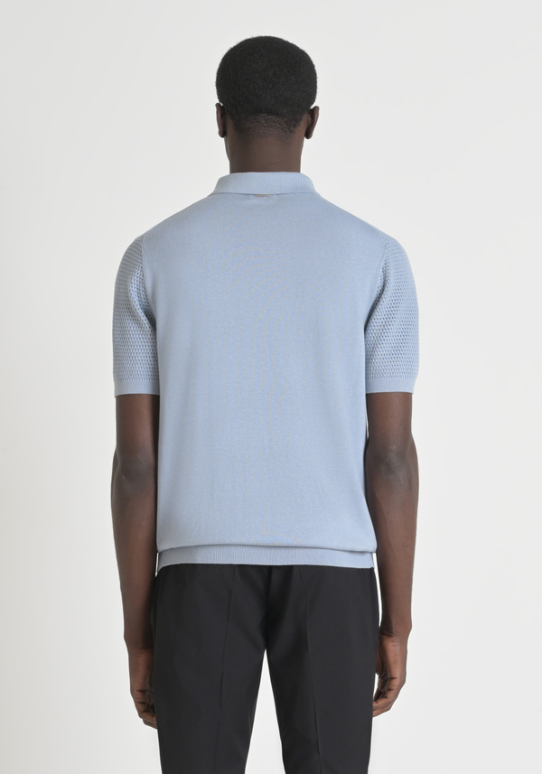 REGULAR-FIT COTTON SHORT-SLEEVED SWEATER - Antony Morato Online Shop