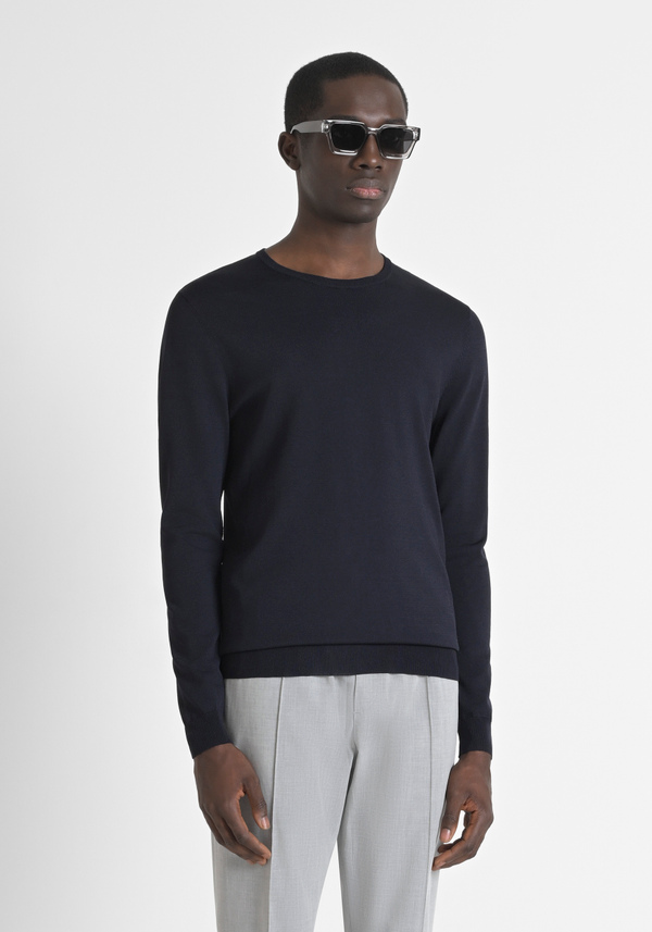 MAGLIA SUPER SLIM FIT IN MISTO VISCOSA FILATO SUPER FINE - Antony Morato Online Shop