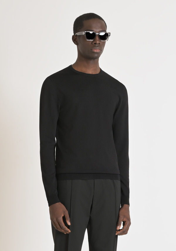MAGLIA SUPER SLIM FIT IN MISTO VISCOSA FILATO SUPER FINE - Antony Morato Online Shop