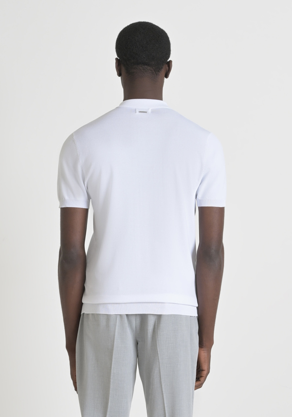 PULLOVER SUPER SLIM FIT MIT KURZEN ÄRMELN AUS VISKOSE-MISCHGARN - Antony Morato Online Shop