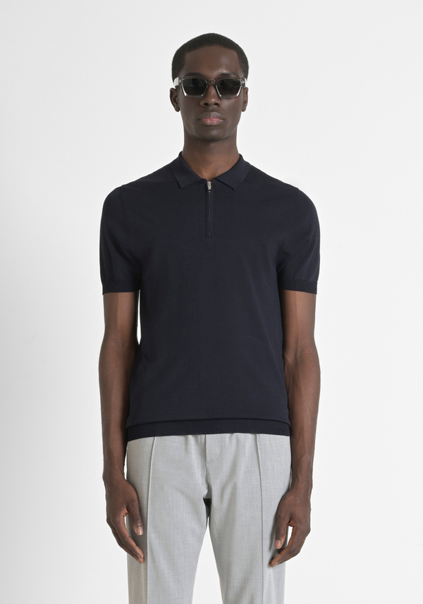 PULLOVER SUPER SLIM FIT MIT KURZEN ÄRMELN AUS VISKOSE-MISCHGARN - Antony Morato Online Shop