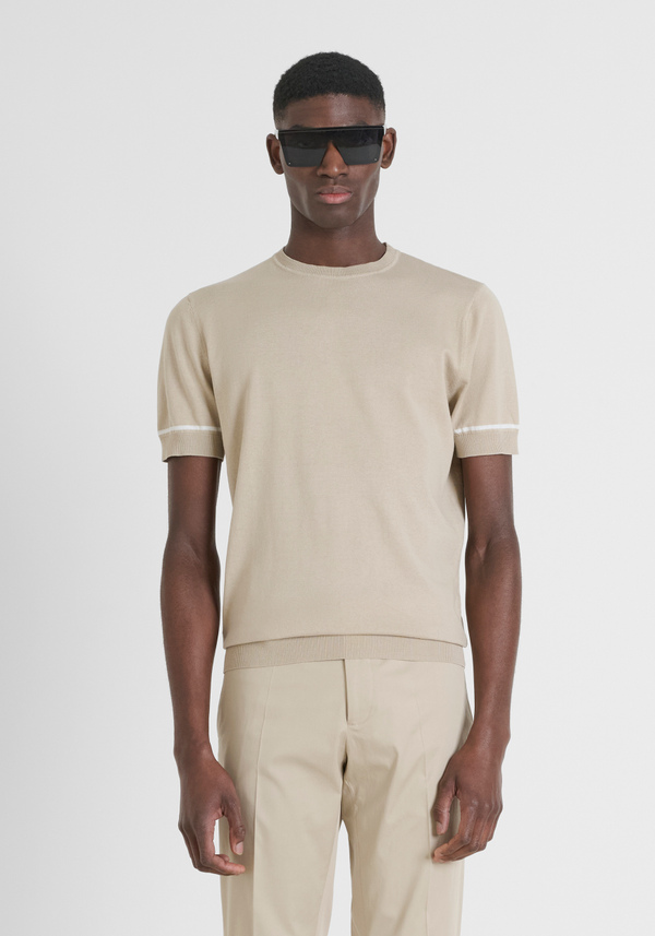 PULL-OVER DE COUPE RÉGULIÈRE EN COTON SUPER FIN - Antony Morato Online Shop