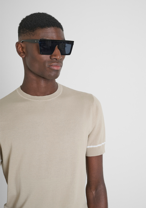 PULL-OVER DE COUPE RÉGULIÈRE EN COTON SUPER FIN - Antony Morato Online Shop