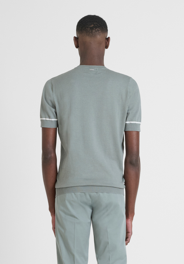 PULL-OVER DE COUPE RÉGULIÈRE EN COTON SUPER FIN - Antony Morato Online Shop