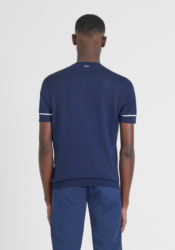 PULL-OVER DE COUPE RÉGULIÈRE EN COTON SUPER FIN - Antony Morato Online Shop