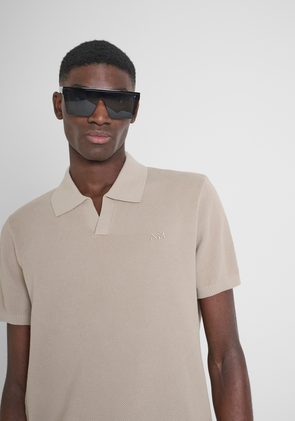 JERSEY REGULAR FIT DE ALGODÓN SUAVE CON LOGOTIPO BORDADO - Antony Morato Online Shop