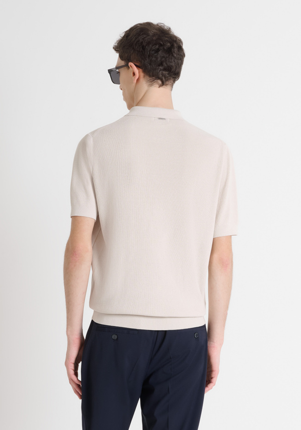 CAMISETA SIN MANGAS REGULAR FIT DE MEZCLA DE VISCOSA TEJIDA - Antony Morato Online Shop