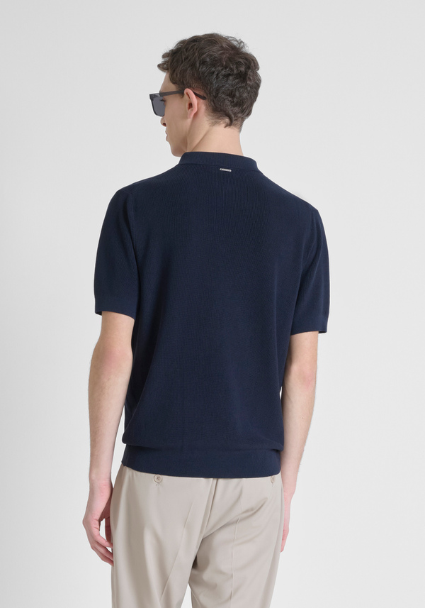 CAMISETA SIN MANGAS REGULAR FIT DE MEZCLA DE VISCOSA TEJIDA - Antony Morato Online Shop
