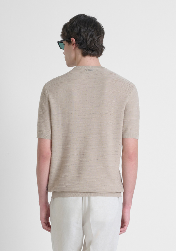 MAGLIA REGULAR FIT IN COTONE MORBIDO CON BADGE LOGATO - Antony Morato Online Shop