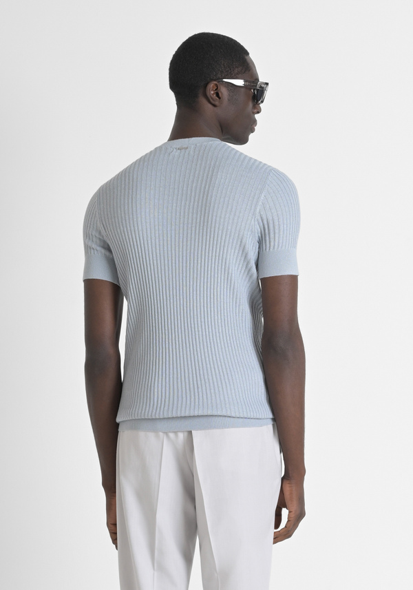 PULL REGULAR FIT EN COTON MÉLANGÉ AVEC FERMETURE À GLISSIÈRE - Antony Morato Online Shop