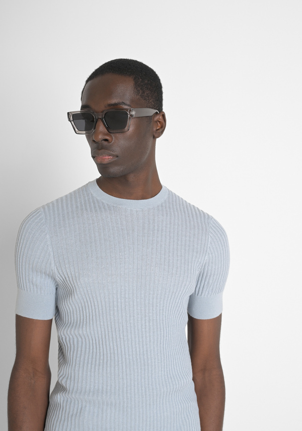 PULL REGULAR FIT EN COTON MÉLANGÉ AVEC FERMETURE À GLISSIÈRE - Antony Morato Online Shop