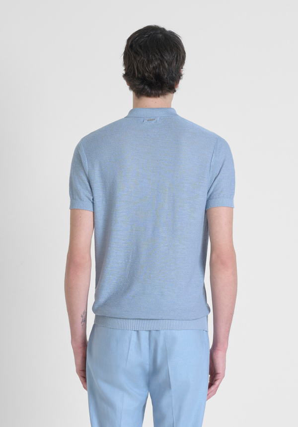 JERSEY REGULAR FIT EN MEZCLA DE LINO DE HILO SUAVE - Antony Morato Online Shop