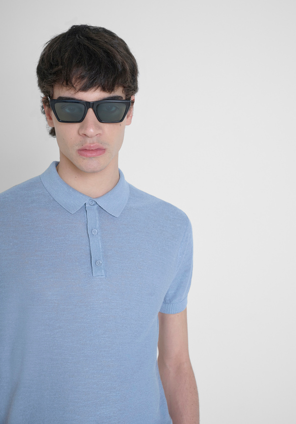 JERSEY REGULAR FIT EN MEZCLA DE LINO DE HILO SUAVE - Antony Morato Online Shop
