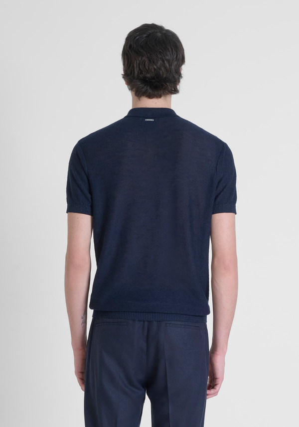 JERSEY REGULAR FIT EN MEZCLA DE LINO DE HILO SUAVE - Antony Morato Online Shop