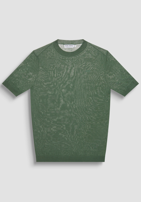 REGULAR FIT COTTON BLEND JERSEY WITH LOGO ON CHEST - Antony Morato Online Shop