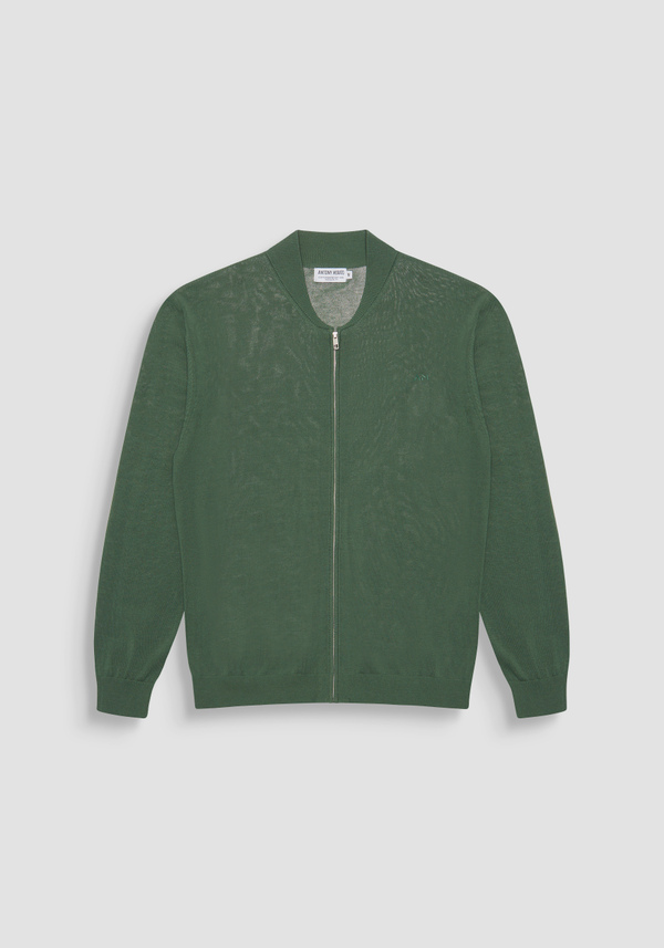 PULLOVER REGULAR FIT AUS BAUMWOLL-MISCHGEWEBE MIT LOGO AUF DER BRUST - Antony Morato Online Shop