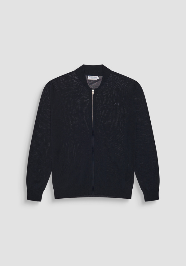 PULLOVER REGULAR FIT AUS BAUMWOLL-MISCHGEWEBE MIT LOGO AUF DER BRUST - Antony Morato Online Shop