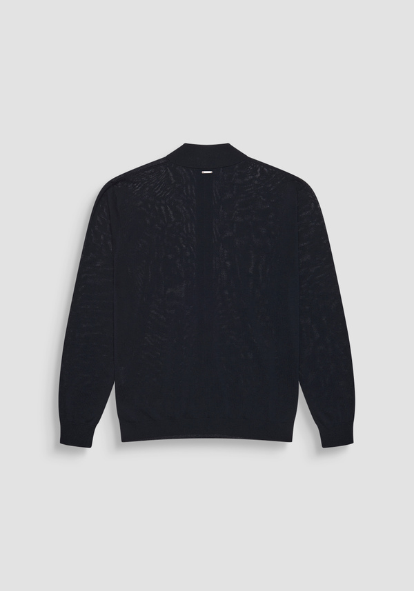 PULLOVER REGULAR FIT AUS BAUMWOLL-MISCHGEWEBE MIT LOGO AUF DER BRUST - Antony Morato Online Shop