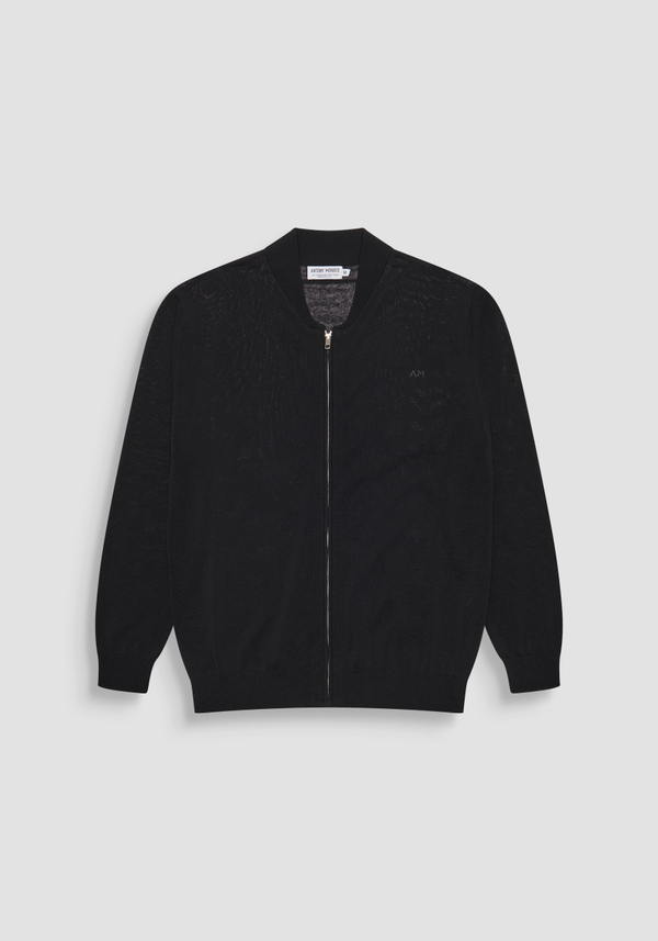 PULLOVER REGULAR FIT AUS BAUMWOLL-MISCHGEWEBE MIT LOGO AUF DER BRUST - Antony Morato Online Shop