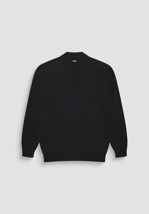 PULLOVER REGULAR FIT AUS BAUMWOLL-MISCHGEWEBE MIT LOGO AUF DER BRUST - Antony Morato Online Shop