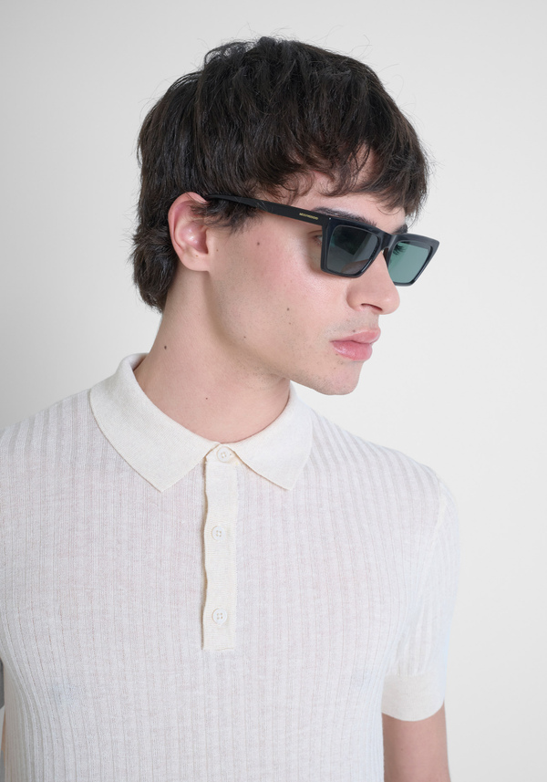 JERSEY REGULAR FIT DE MEZCLA DE ALGODÓN CON LOGOTIPO ESTAMPADO - Antony Morato Online Shop