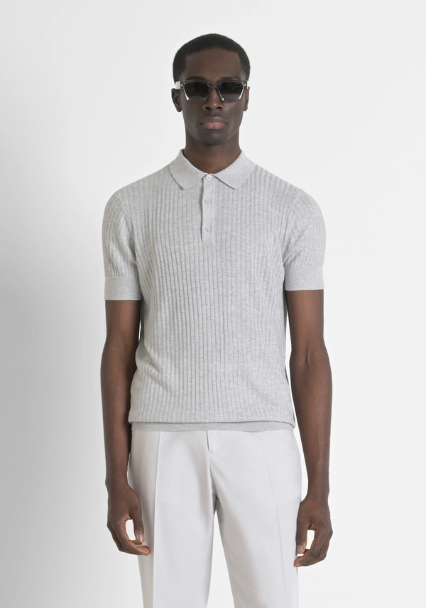 JERSEY REGULAR FIT DE MEZCLA DE ALGODÓN CON LOGOTIPO ESTAMPADO - Antony Morato Online Shop