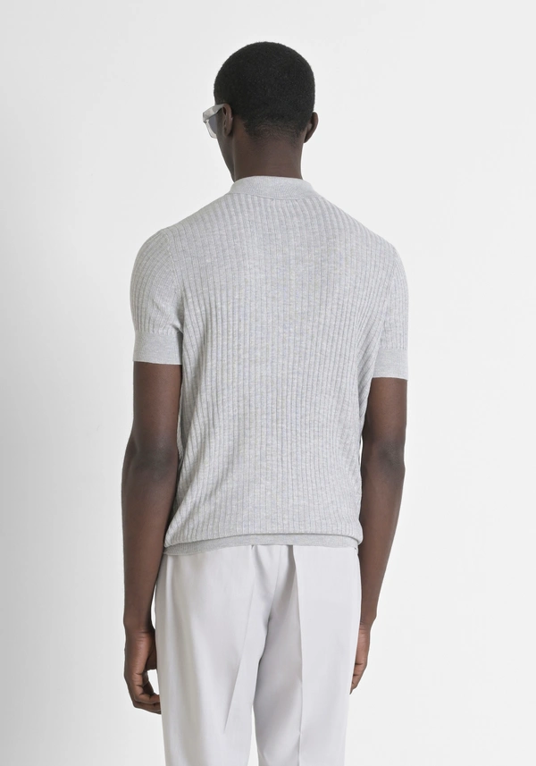 JERSEY REGULAR FIT DE MEZCLA DE ALGODÓN CON LOGOTIPO ESTAMPADO - Antony Morato Online Shop