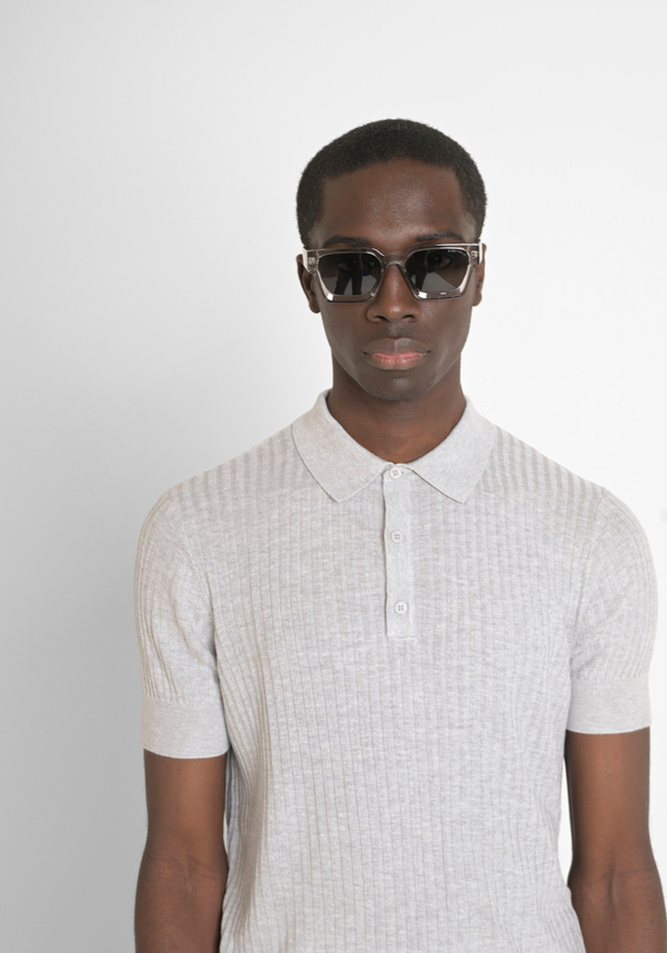 JERSEY REGULAR FIT DE MEZCLA DE ALGODÓN CON LOGOTIPO ESTAMPADO - Antony Morato Online Shop