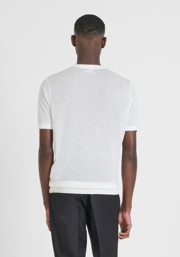JERSEY REGULAR FIT EN MEZCLA DE LINO HILO SUPER SUAVE - Antony Morato Online Shop