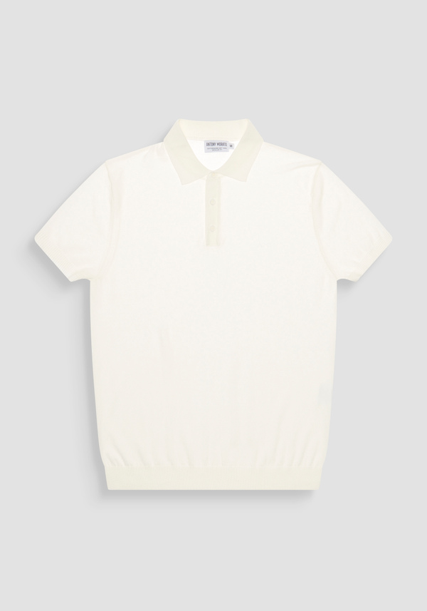 PULL-OVER À COUPE RÉGULIÈRE EN COTON MÉLANGÉ DOUX AVEC IMPRESSION DU LOGO - Antony Morato Online Shop
