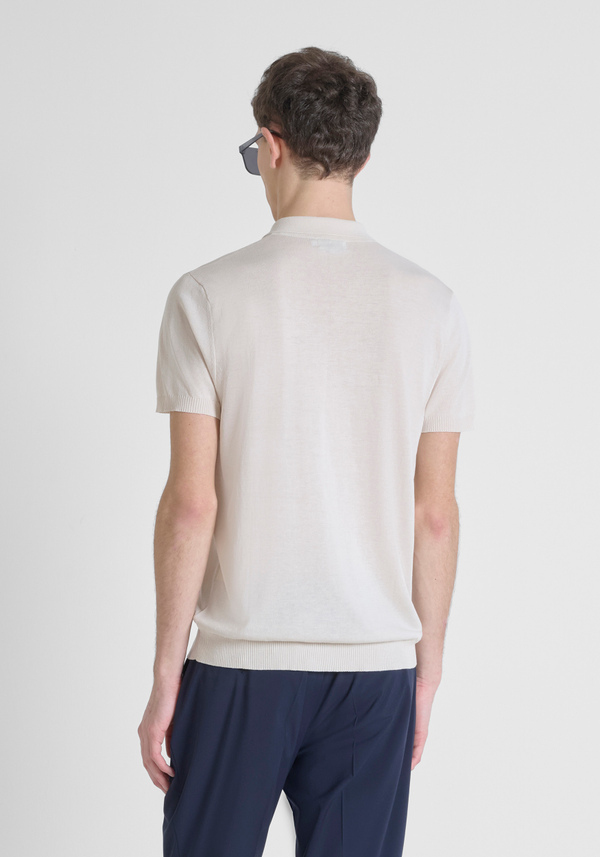 PULL-OVER À COUPE RÉGULIÈRE EN COTON MÉLANGÉ DOUX AVEC IMPRESSION DU LOGO - Antony Morato Online Shop