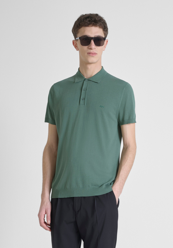 PULL-OVER À COUPE RÉGULIÈRE EN COTON MÉLANGÉ DOUX AVEC IMPRESSION DU LOGO - Antony Morato Online Shop