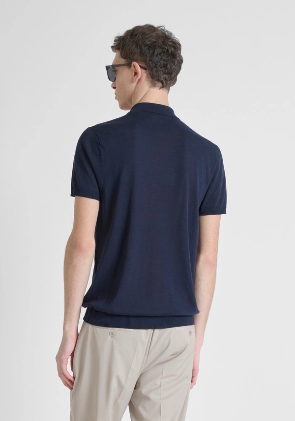 SWEATER REGULAR FIT IN COTTON BLEND SOFT YARN WITH FOAM LOGO PRINT - Antony Morato Online Shop