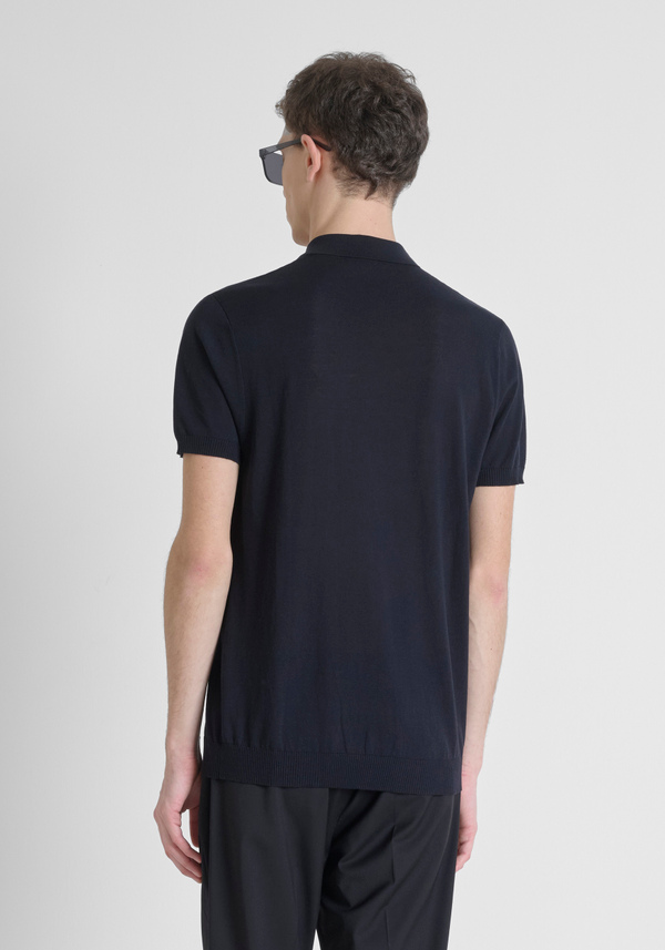 PULL-OVER À COUPE RÉGULIÈRE EN COTON MÉLANGÉ DOUX AVEC IMPRESSION DU LOGO - Antony Morato Online Shop
