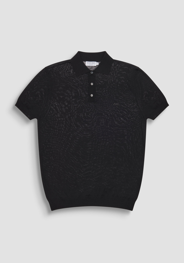 PULL-OVER À COUPE RÉGULIÈRE EN COTON MÉLANGÉ DOUX AVEC IMPRESSION DU LOGO - Antony Morato Online Shop