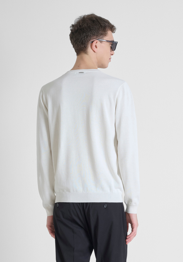 REGULAR FIT COTTON BLEND JERSEY WITH LOGO - Antony Morato Online Shop