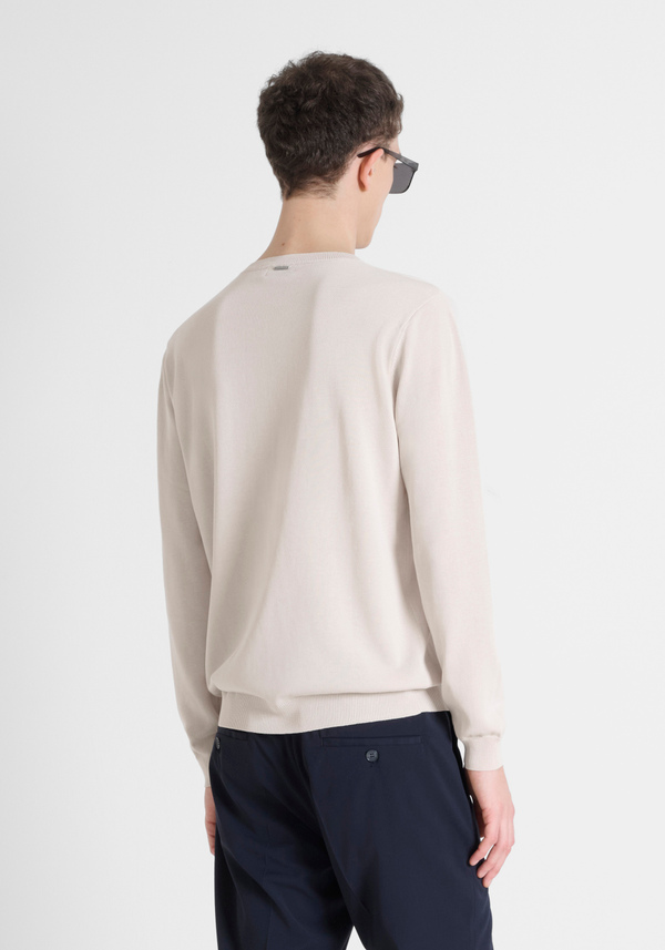 REGULAR FIT COTTON BLEND JERSEY WITH LOGO - Antony Morato Online Shop