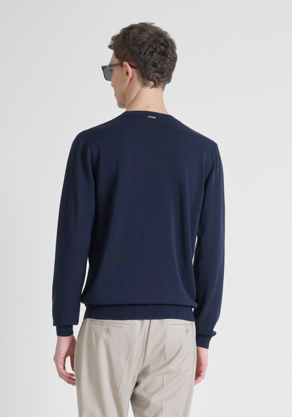 PULLOVER SLIM FIT AUS VISKOSE-MISCHGEWEBE - Antony Morato Online Shop