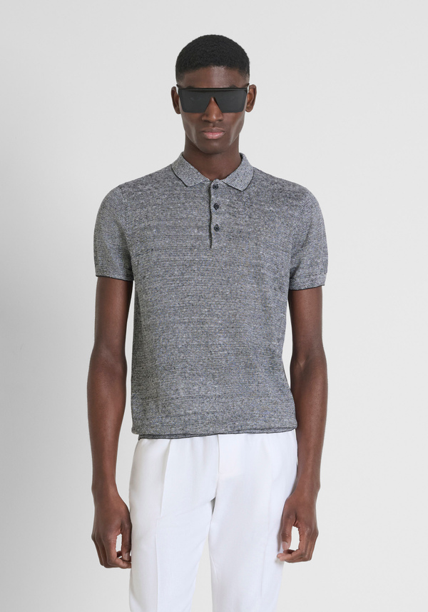 MAGLIA REGULAR FIT IN MISTO LINO - Antony Morato Online Shop